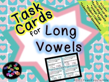 Preview of Long Vowels Task Cards