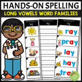 Long Vowels Word Families Spelling Strips