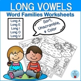 Long Vowels Word Families Worksheets