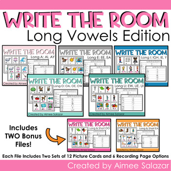 Preview of Long Vowels Write the Room