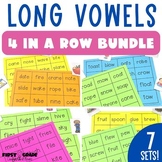 Long Vowels and Silent E Games Center Activities First Grade
