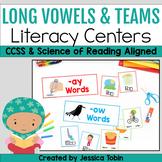 Long Vowels and Vowel Teams Centers, Worksheets - Long Vow