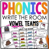 Long Vowels and Vowel Teams Read and Write the Room Phonic