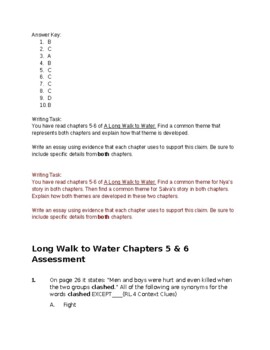 essay about long walk to water