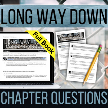 Preview of Long Way Down Jason Reynolds Comprehension & Discussion Questions