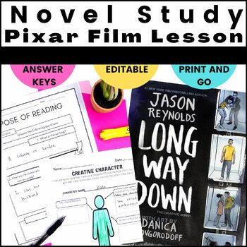 Preview of Long Way Down Graphic Novel Study/Pixar Short Films BUNDLE