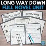 Long Way Down Novel Unit Bundle - Printable Novel Study - 