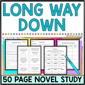 Preview of Long Way Down by Jason Reynolds Novel Study