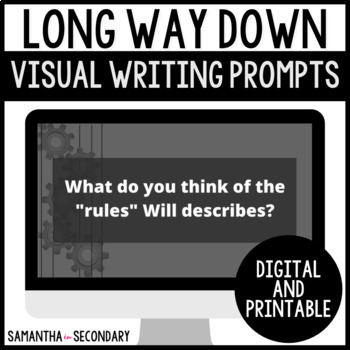 Preview of Long Way Down by Jason Reynolds Daily Writing Prompts