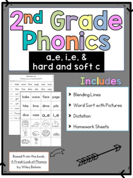 week 3 cvce long a and long i hard and soft c 2nd grade phonics