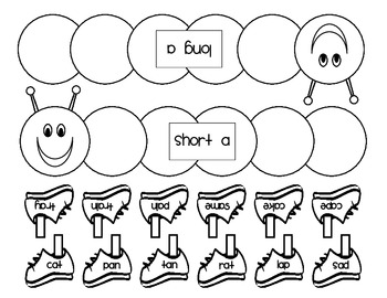 Long and Short Caterpillar Vowel by Mrs Kane | TPT