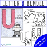 Long and Short Letter U Worksheets and Activities for preK