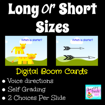 Preview of Long and Short Sizes Digital BOOM Cards