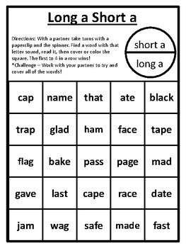 Long and Short Vowel Games Short and Long Vowel Centers Vowels Game ...