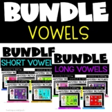 Long and Short Vowel Google Slides™ {a, e, i, o, u} Bundle