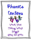Long and Short Vowel Phonics Center Packet CCSS