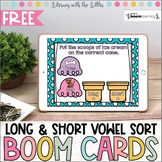 Long and Short Vowel Sort BOOM Cards | Digital Task Cards 