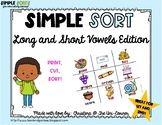 Long and Short Vowel Sorting Cards
