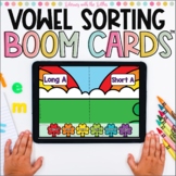 Long and Short Vowel Sorting | March Boom Cards™