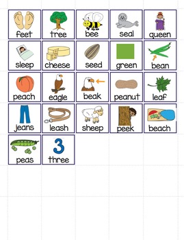 Long and Short Vowel Sounds - Vowel "e" File Folder Word ...