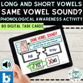 Long and Short Vowel Sounds Matching Game for Boom™ Learning