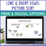 Long and Short Vowel Worksheet or Assessment - Print AND D