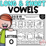 Long and Short Vowel Worksheets Letter O