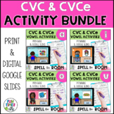 Long and Short Vowels Bundle | CVC vs CVCe | Print and Goo