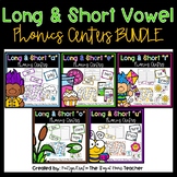 Long Vowel Patterns & Short Vowel Spring Phonics Centers W