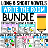 Long and Short Vowels Write the Room Long Vowels vs Short 