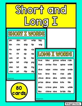 Short and Long I spelling games and activities