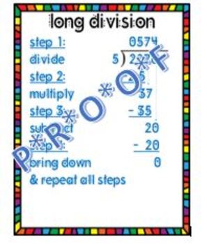 Long Division Cheat Sheet Math Division Math Cheat Sheet Long Division