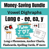 Long e Bundle, ea, ee, y, ey+ Structured Literacy Anchors,