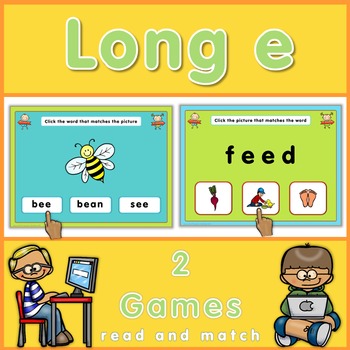 Long e Games by little helper | Teachers Pay Teachers