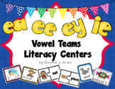 Long e Vowel Teams- ee, ea, ey, ie Literacy Centers, SCOOT