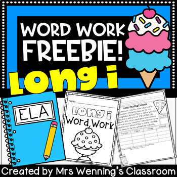 Preview of Long i Word Work FREEBIE!!!