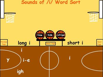Preview of Long /i/ and Short /i/ word sort