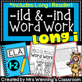 Long i (ild, ind, ide) Word Work & Book Pack!