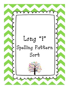 Preview of Long "i" spelling pattern sort