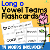 Long o Vowel Teams Flashcards - 3 Sizes Included - No Prep!