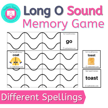 Preview of Long o memory game