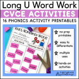Long U Worksheets and Activities - Long U Silent E Workshe