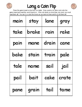 Long vowel coin flip by Cando Mrs LaRue | TPT