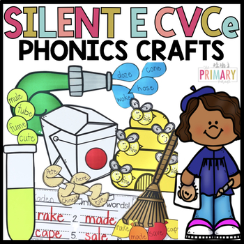 Preview of Long vowel crafts | CVCe | Phonics crafts | Silent e | Science of Reading | SOR