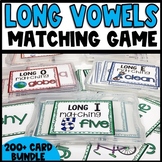 Long Vowel Centers Matching Activities | Long vowels match