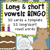 Long vs Short Vowels BINGO Game Cards