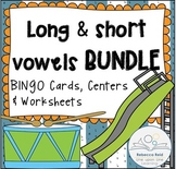Long vs Short Vowels BUNDLE BINGO & Practice Worksheets