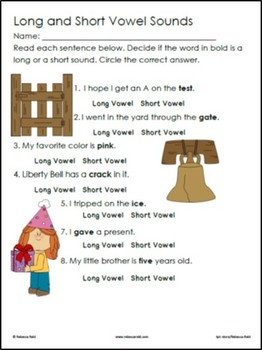 Long vs Short Vowels Practice Games and Worksheets by Rebecca Reid