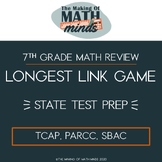 Longest Link Game | 7th Grade State Test Review | Test Pre
