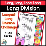 Long Division Practice Activity Challenge for Fast Finishe